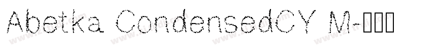 Abetka CondensedCY M字体转换